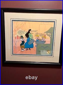 Chuck Jones signed Bugs and Witch Truant Officer Painted Limited Edition