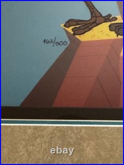 Chuck Jones signed Chariots of Fur Signed Ltd Ed Animation Cel #462/500 withCOA Chuck Jones signed Chariots of Fur Signed Ltd Ed Animation Cel #462/500 withCOA