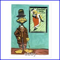 Chuck Jones signed Looney Tunes limited edition art Toulouse Le Duck COA