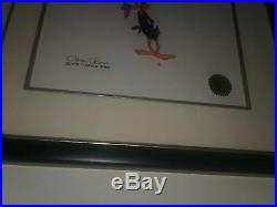 Chuck Jones signed cel and drawing Daffy Duck one of a kind