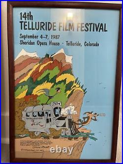 Chuck Jones signed orignal Oversized Telluride Film Festival Poster 1987