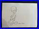 Chuck jones drawing and painting on old paper signed stamped vintage