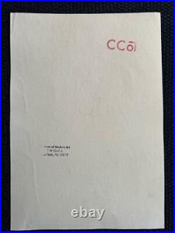 Chuck jones drawing and painting on old paper signed stamped vintage