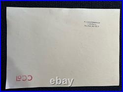 Chuck jones drawing and painting on old paper signed stamped vintage