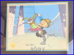 Chuck jones signed animation cel what's opera doc bugs bunny looney tunes withcoa