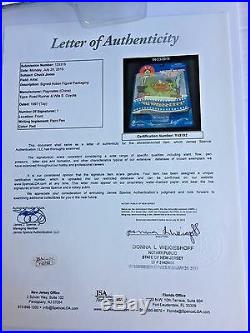Chuck jones signed autograph looney tunes road runner wile e. Coyote figure JSA