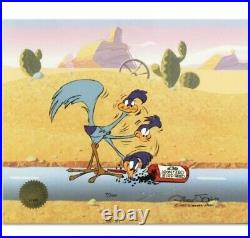 Chuck jones signed road runner and coyote Acme Birdseed' limited edition 10x12