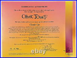 Claude Cat Chuck Jones Signed Looney Tunes LIMITED Print 74/120 COA