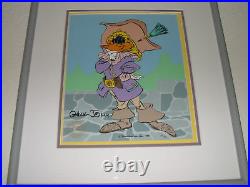 DAFFY CAVALIER SIGNED Chuck Jones FRAMED LIMITED EDITION WB cel Daffy Duck