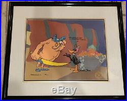 DAFFY & HASSAN CHOP CALL ME A CAB LE Hand Painted Cel Signed By Chuck Jones