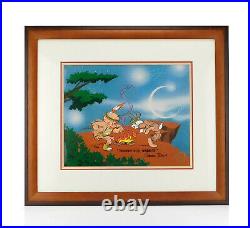 DANCES WITH WABBITS Chuck Jones Signed Cel Art Limited Edition Cell Looney Tunes