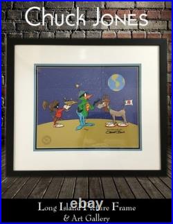 DUCK DODGERS Animation Cel Daffy Marvin K-9 L/E S/N Chuck Jones Custom Framed