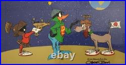 DUCK DODGERS Animation Cel Daffy Marvin K-9 L/E S/N Chuck Jones Custom Framed