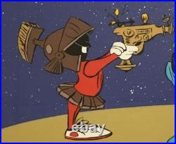 DUCK DODGERS Animation Cel Daffy Marvin K-9 L/E S/N Chuck Jones Custom Framed