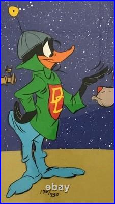 DUCK DODGERS Animation Cel Daffy Marvin K-9 L/E S/N Chuck Jones Custom Framed