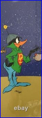 DUCK DODGERS Animation Cel Daffy Marvin K-9 L/E S/N Chuck Jones Custom Framed