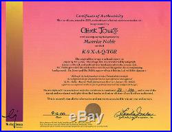DUCK DODGERS K-9 X-A-Q-TOR RARE Warners Ltd Ed CEL Signed CHUCK JONES
