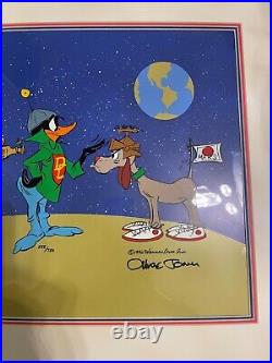 DUCK DODGERS TRIO Marvin Martian Daffy K-9 Limited Edition Cel /Chuck Jones Auto