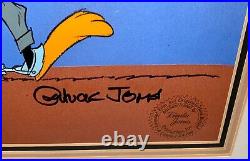 Daffy Duck Cel Cowboy Daffy Signed Chuck Jones Rare Warner Bros Animation Cell