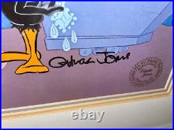 Daffy Duck Cel Warner Bros Call Me A Cab Hassan Chop Signed Chuck Jones Rare Cel