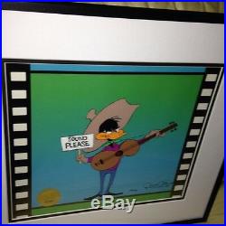 Daffy Duck Cel Warner Brothers Chuck Jones Signed Sound Please Last Artist Proof