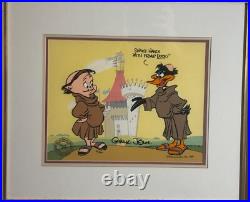 Daffy Duck Chuck Jones Cel Signed Porky Limited Edition Art Friar Looney Tunes
