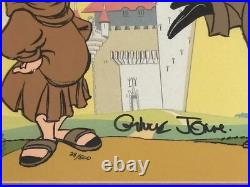 Daffy Duck Chuck Jones Cel Signed Porky Limited Edition Art Friar Looney Tunes