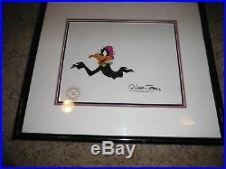 Daffy Duck Original Animation Cel Signed Chuck Jones 1979 Linda Jones