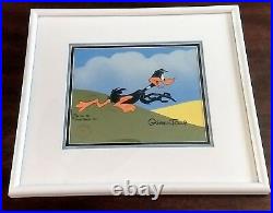Daffy Duck Running Warner Borthers Limited Edition Cel, Signed by Chuck Jones