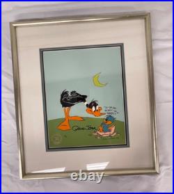Daffy Duck Warner Bros Limited Edition Cel Signed Chuck Jones 154/200 1986