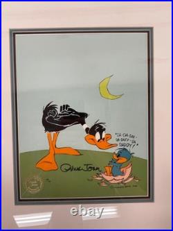 Daffy Duck Warner Bros Limited Edition Cel Signed Chuck Jones 154/200 1986