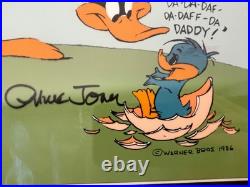 Daffy Duck Warner Bros Limited Edition Cel Signed Chuck Jones 154/200 1986