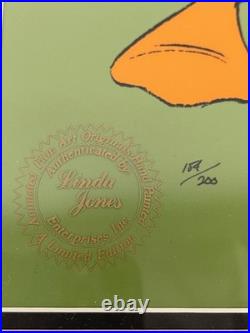 Daffy Duck Warner Bros Limited Edition Cel Signed Chuck Jones 154/200 1986