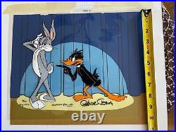 Daffy Duck and Bugs Bunny- Signed 1982 Limited Edition hand painted cel 30/100