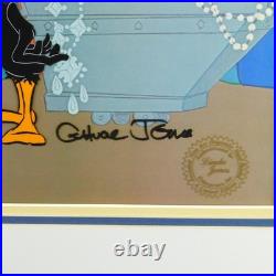 Daffy Duck and Hassan Chuck Jones Cel Call Me A Cab Animation Signed Art