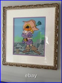 Daffy Duck as Daffy Cavalier Signed & Framed Chuck Jones Animation Cel
