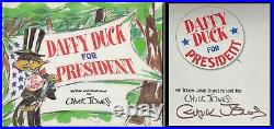 Daffy Duck for President - Signed Autographed by Chuck Jones (1997, Hardcover)