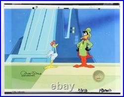 Daffy Superior Duck Production Cel Chuck Jones Signed OPC 1995
