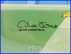 Daffy Superior Duck Production Cel Chuck Jones Signed OPC 1995