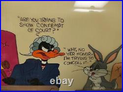 Daffy and Buggs Bunny signed and numbered Chuck Jones