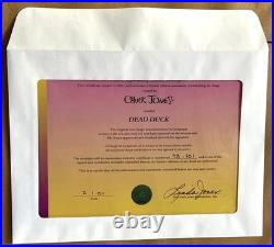 Dead Duck Daffy Chuck Jones Cel Signed Looney Tunes Limited Edition