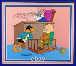 Dethpicable Courtroom Chuck Jones Cel Daffy Lawyer Bugs Bunny Judge