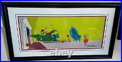 Dr Seuss Cel How The Grinch Stole Christmas Santy Claus Why Signed Chuck Jones