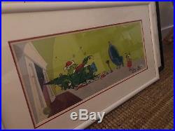 Dr Seuss Cel Santy Claus Why Grinch Signed Chuck Jones $1850 M Animation