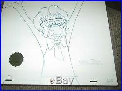Dr. Seuss Chuck Jones signed Drawing Horton Hears A Who 1970 cel