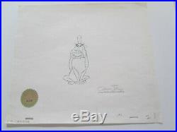 Dr. Seuss Chuck Jones signed Max cel drawing The Grinch Who Stole Christmas