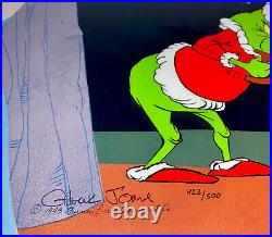 Dr Suess Cel Grinch Stole Christmas On Becoming A Reindeer Signed Chuck Jones