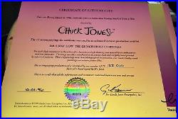 Dr Suess Grinch Stole Christmas Original Production Cel Signed Chuck Jones Cell