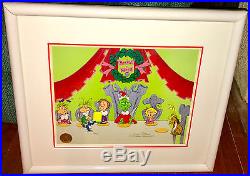 Dr Suess The Grinch Stole Christmas Cel WHO CHRISTMAS FEAST signed Chuck Jones
