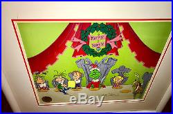 Dr Suess The Grinch Stole Christmas Cel WHO CHRISTMAS FEAST signed Chuck Jones